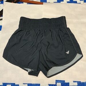 Varsity Black Women's Athletic Shorts